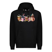 Black senior 2023 graduation coffee cups Premium Hoodie - AdoDesignShop