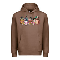 Chestnut senior 2023 graduation coffee cups Premium Hoodie - AdoDesignShop
