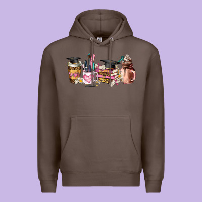 Senior 2023 Graduation Coffee Cups Premium Hoodie Designed By Adodesignshop