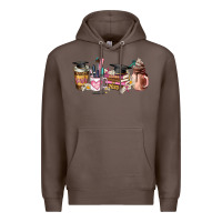 Coffee senior 2023 graduation coffee cups Premium Hoodie - AdoDesignShop
