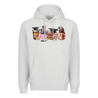 Dove Grey senior 2023 graduation coffee cups Premium Hoodie - AdoDesignShop