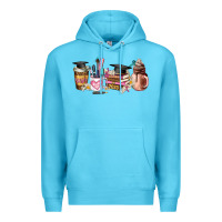 Ocean Blue senior 2023 graduation coffee cups Premium Hoodie - AdoDesignShop