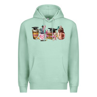 Seafoam senior 2023 graduation coffee cups Premium Hoodie - AdoDesignShop