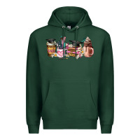 Sports Green senior 2023 graduation coffee cups Premium Hoodie - AdoDesignShop
