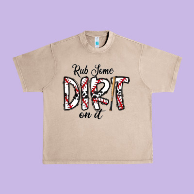 Rub Somedirt On It Baseball Urban Heavy Tee Designed By Cowhidedigitalart