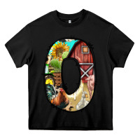 Black farm life alphabet lowercase letters o Heavy Core Tee - BundleAndBundleShop