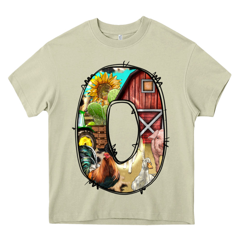 Farm Life Alphabet Lowercase Letters O Heavy Core Tee by BundleAndBundleShop | Teevron