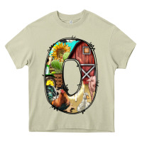 Mossy farm life alphabet lowercase letters o Heavy Core Tee - BundleAndBundleShop