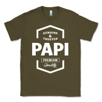 Army Green Papi Genuine Classic Tee - artisFamous