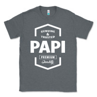 Charcoal Heather Papi Genuine Classic Tee - artisFamous