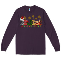Plum christmas believe Long Sleeve Tee - BarkalooDesign