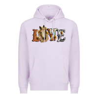 Lilac love horse sunflower Premium Hoodie - RanaPortraitStore