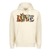 Sandshell love horse sunflower Premium Hoodie - RanaPortraitStore