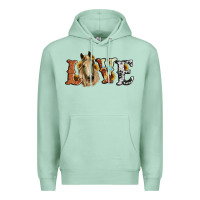 Seafoam love horse sunflower Premium Hoodie - RanaPortraitStore