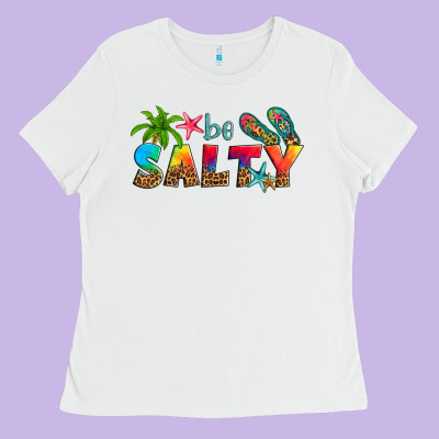 Be Salty Ladies Tee Designed By Artiststas