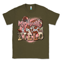 Army Green my heart is on that field Classic Tee - FaDigitalArtStudio
