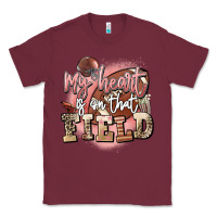 Burgundy my heart is on that field Classic Tee - FaDigitalArtStudio