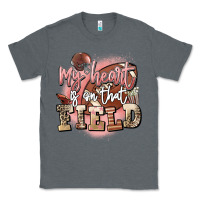 Charcoal Heather my heart is on that field Classic Tee - FaDigitalArtStudio