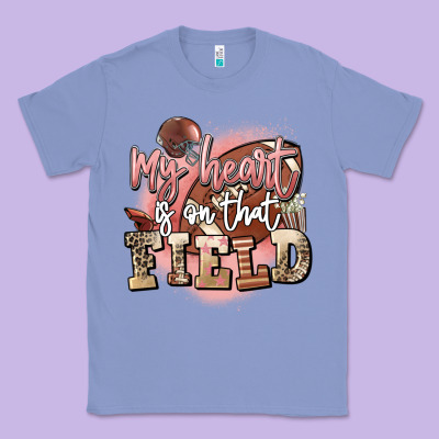 My Heart Is On That Field Classic Tee Designed By Fadigitalartstudio