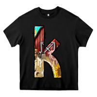Black farm life alphabet lowercase letters k Heavy Core Tee - BundleAndBundleShop