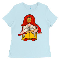 Baby Blue firefighter gnomes Ladies Tee - Artiststas