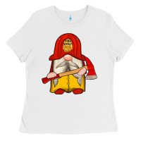 White firefighter gnomes Ladies Tee - Artiststas