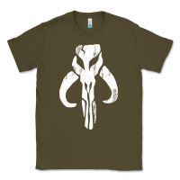 Army Green mandorian skull Classic Tee - artisFamous