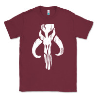 Burgundy mandorian skull Classic Tee - artisFamous
