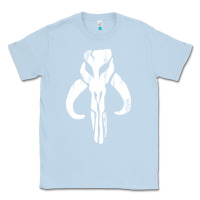 Dusty Blue mandorian skull Classic Tee - artisFamous