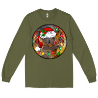 Army Green Christmas koala Long Sleeve Tee - BarkalooDesign