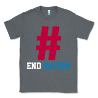 Charcoal Heather Basic End Racism Resist - Anti Trump Gift Political Classic Tee - artisFamous