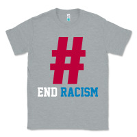Heather Grey Basic End Racism Resist - Anti Trump Gift Political Classic Tee - artisFamous