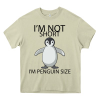 Mossy I'm Not Short I'm Penguin Size Heavy Core Tee - Bettercallsaul