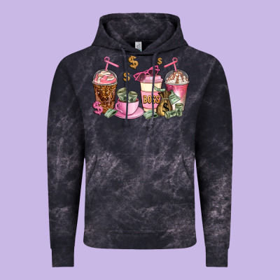 Boss Lady Coffee Cups Vintage Hoodie Designed By Adodesignshop