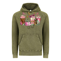 Vintage Olive boss lady coffee cups Vintage Hoodie - AdoDesignShop