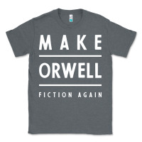 Charcoal Heather Basic Orwell 1984 - Anti Trump Gift Political Classic Tee - artisFamous
