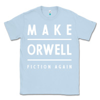 Dusty Blue Basic Orwell 1984 - Anti Trump Gift Political Classic Tee - artisFamous