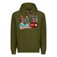 Army Green teacher mode off Premium Hoodie - AdoDesignShop
