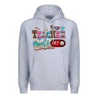Heather Grey teacher mode off Premium Hoodie - AdoDesignShop