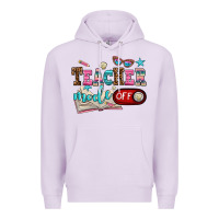 Lilac teacher mode off Premium Hoodie - AdoDesignShop