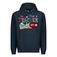 Navy teacher mode off Premium Hoodie - AdoDesignShop