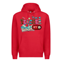 Red teacher mode off Premium Hoodie - AdoDesignShop