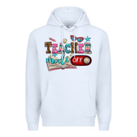 White teacher mode off Premium Hoodie - AdoDesignShop
