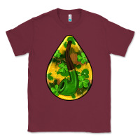 Burgundy st.patrick's teardrop earrings Classic Tee - FaDigitalArtStudio