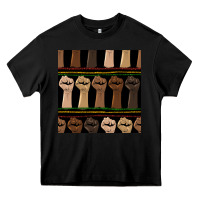 Black melanin rised fist seamless pattern Heavy Core Tee - BundleAndBundleShop