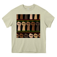 Mossy melanin rised fist seamless pattern Heavy Core Tee - BundleAndBundleShop