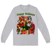 Moon Dust happy holidays gnomes truck Long Sleeve Tee - BarkalooDesign