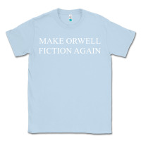 Dusty Blue make orwell fiction Classic Tee - artisFamous
