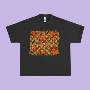 Autumn Leafe Backround Urban Heavy Tee Designed By Ranaportraitstore