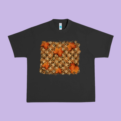 Autumn Leafe Backround Urban Heavy Tee Designed By Ranaportraitstore
